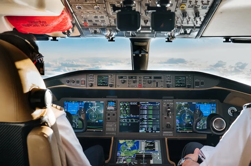 VistaJet Inside Cockpit