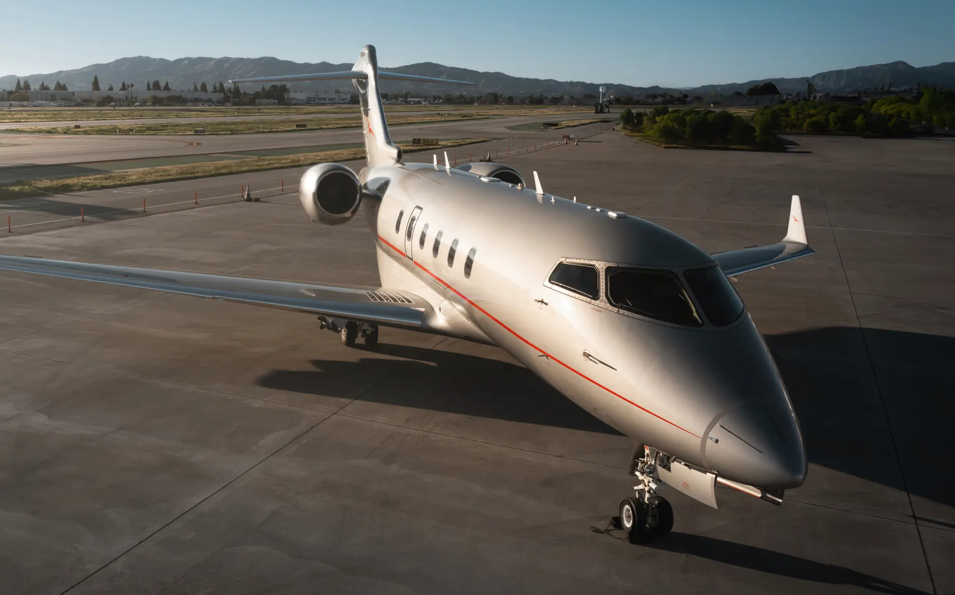 VistaJet on a runway