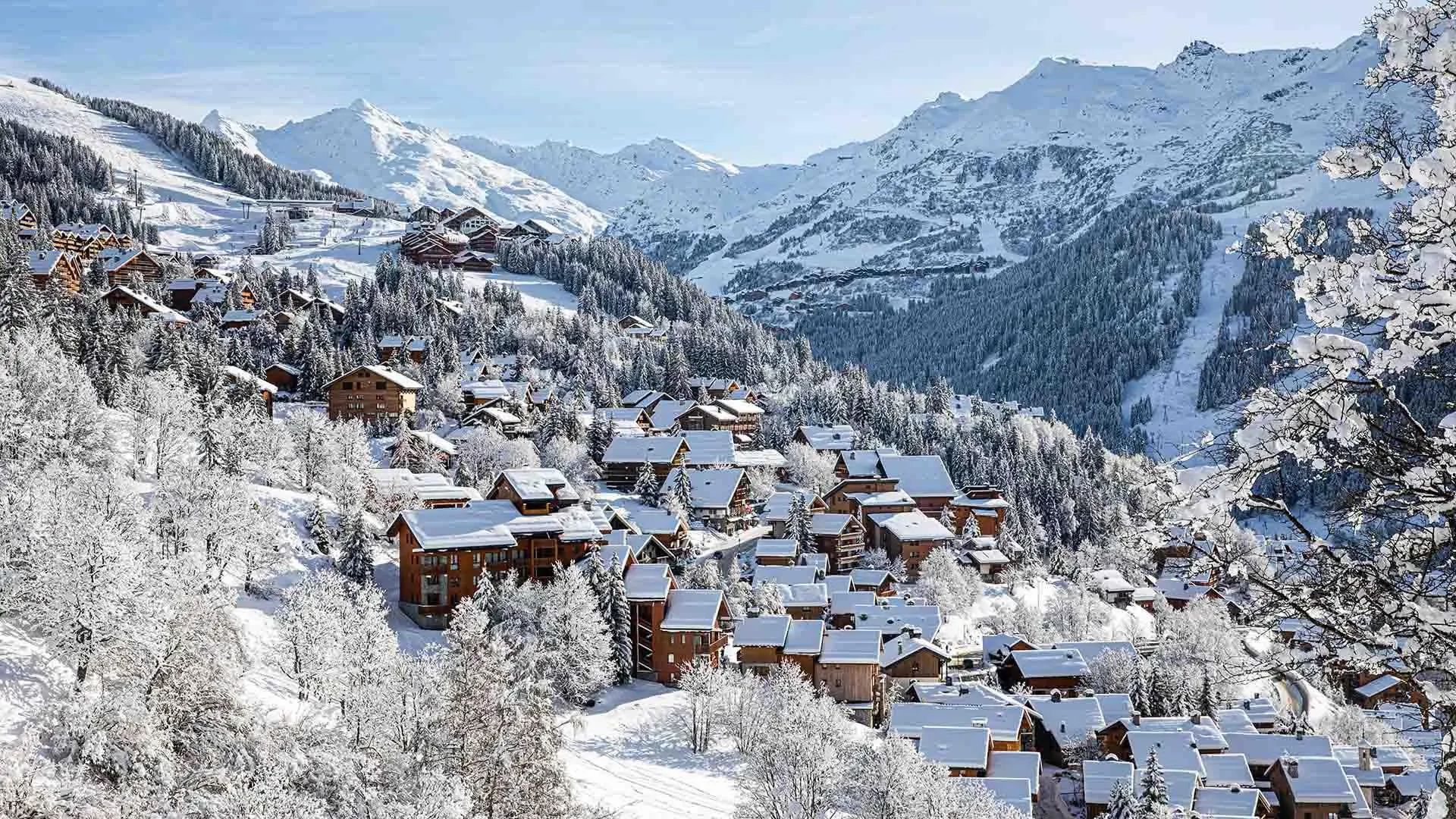 Meribel in the snow