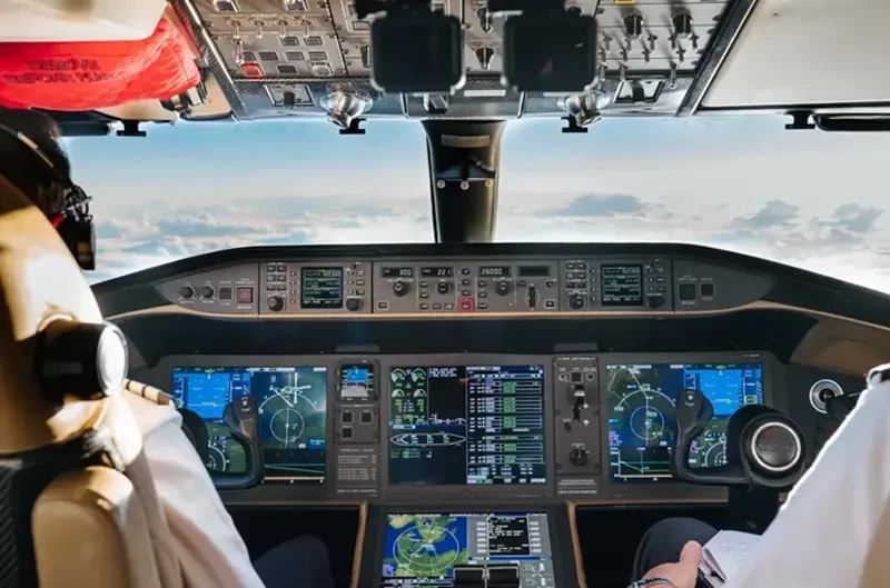 VistaJet Inside Cockpit