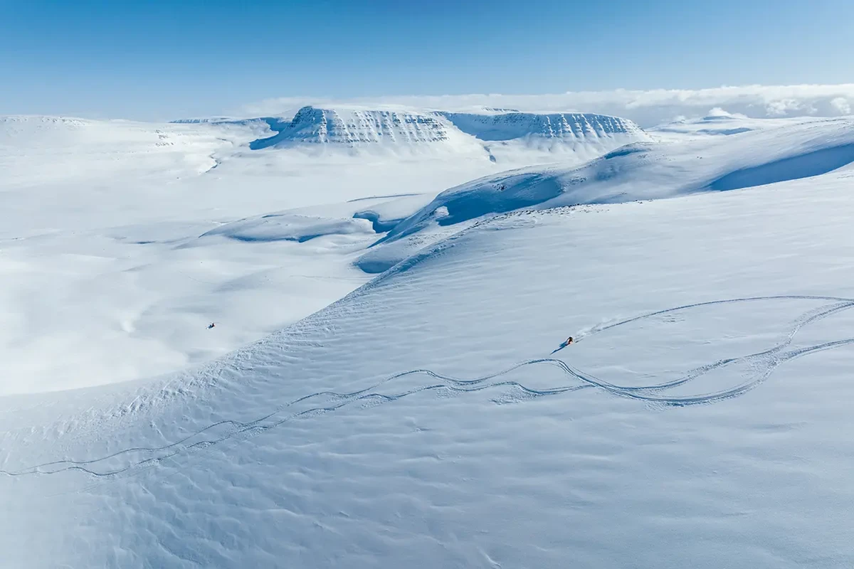 a view of various mountains of greenland