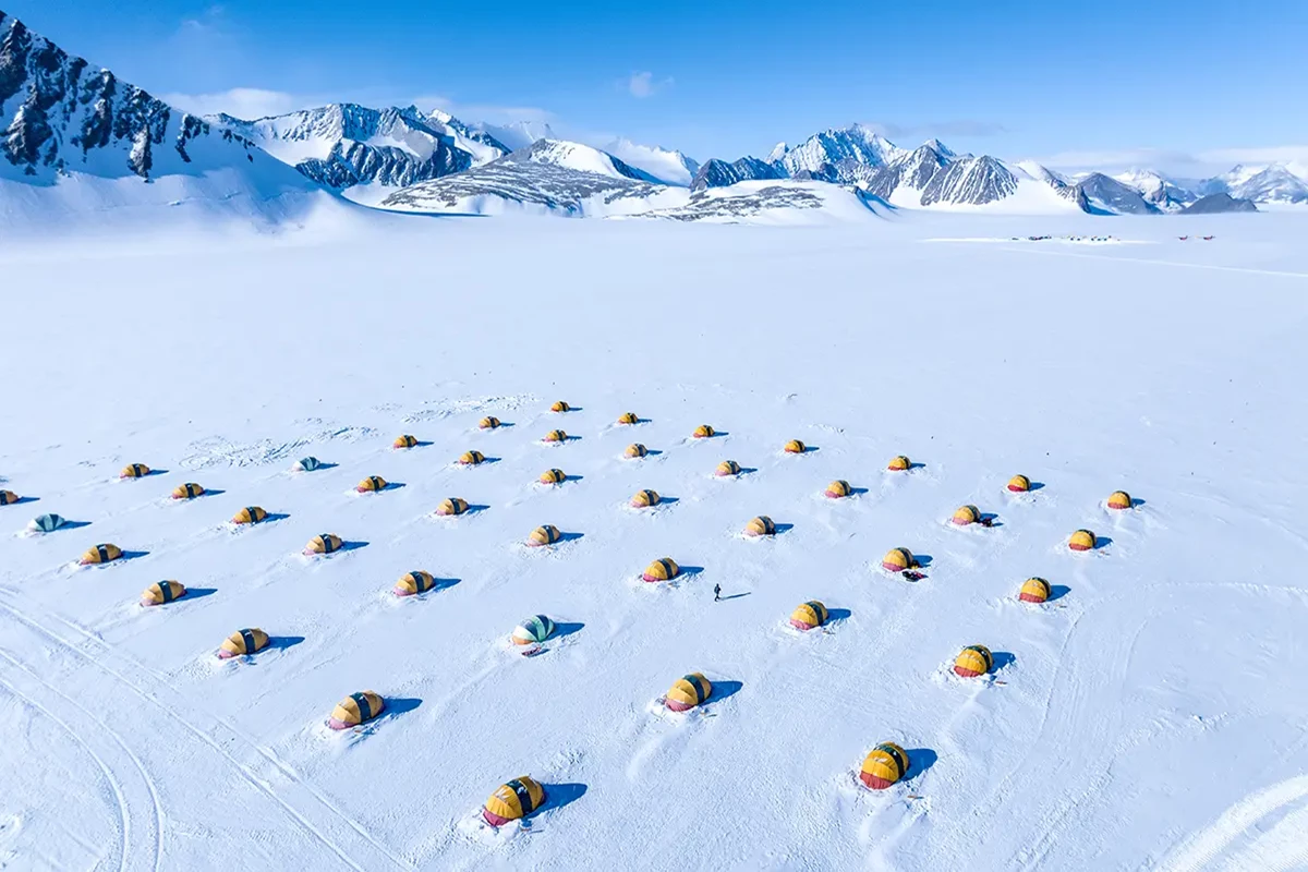 camping in the south pole