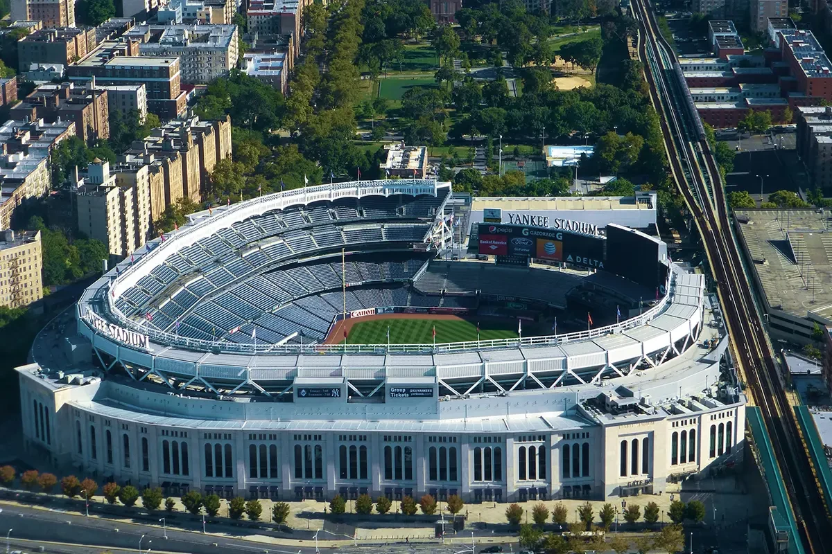  ariel of yankee stadium