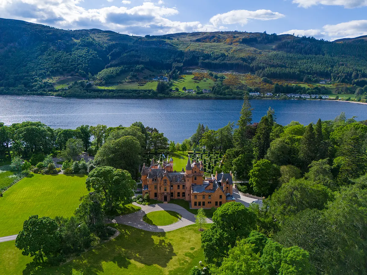 a river and castle in scotland